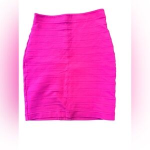 Express Pink Pencil Skirt Bodycon Knee Length Small